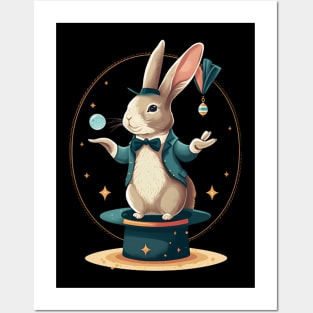 Rabbit Wizard: A Magical Performance Posters and Art